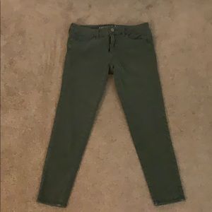 Army green jeans